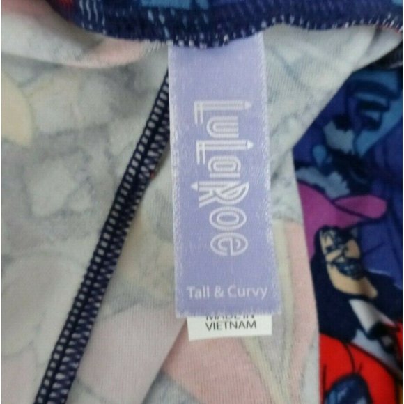 New LuLaRoe Disney Tall & Curvy With Colorful Captain Hook Design - Picture 6 of 6